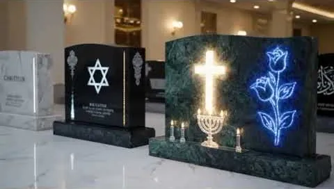 Inside a Remembrance Headstones showroom