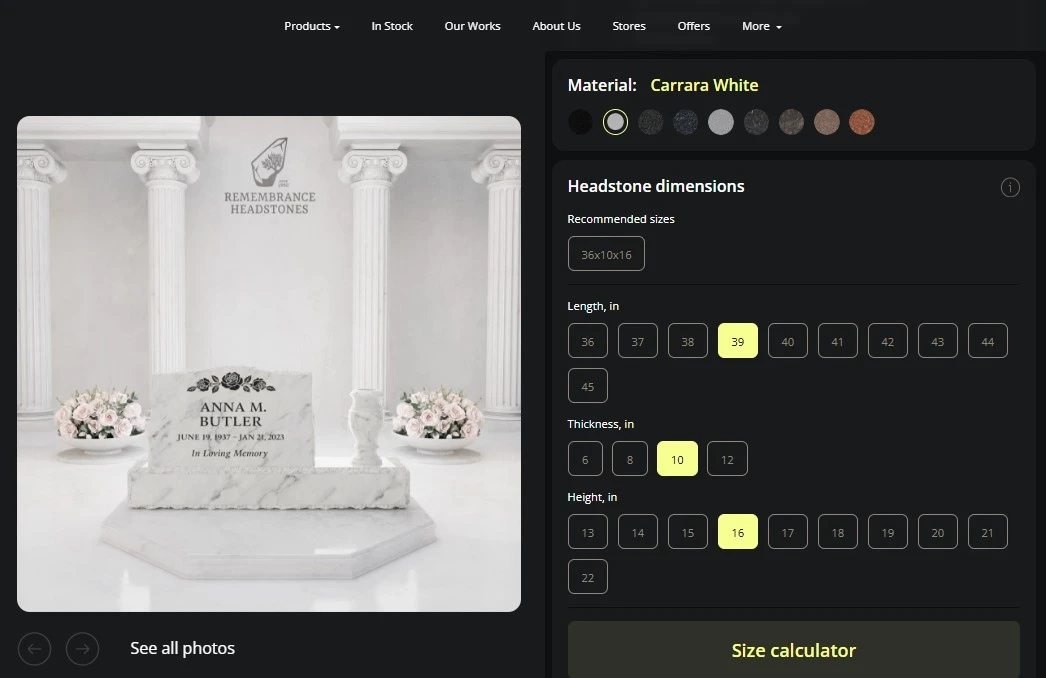 Granite Headstones for Graves — a Full Guide to Colors, Prices, and What Each Stone Looks Like