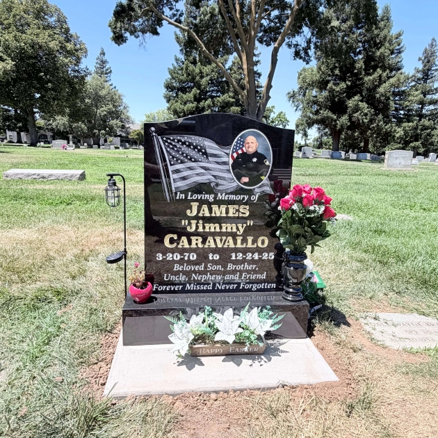 Deputy Sheriff Tribute Granite Headstone