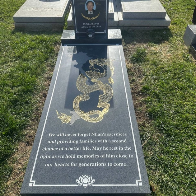 Dragon Full Ledger Granite Memorial