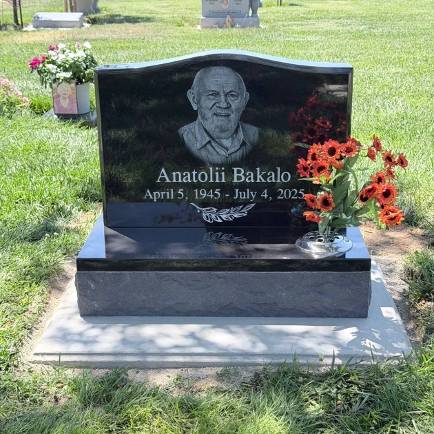 Upright Granite Headstone