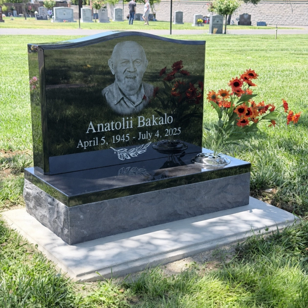 Upright Granite Headstone