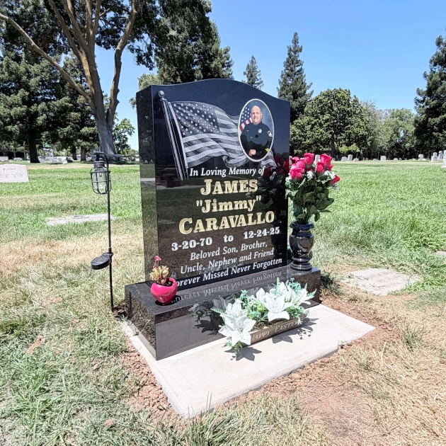 Deputy Sheriff Tribute Granite Headstone