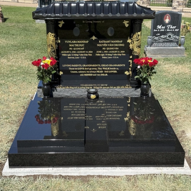 Luxury Asian Temple-Style Companion Ledger Memorial