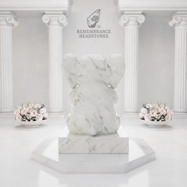 Luxury Baby Elephant Children's Granite Memorial