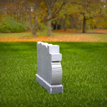 1515 - Granite Headstone with Tree of Life and Cross Design - 8