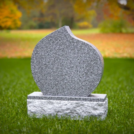 1751 - Elegant Teardrop Memorial Headstone – A Symbol of Love and Remembrance - 1