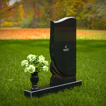 1407 - Elegant Modern Headstone with Unique Design for Lasting Memorial - 49