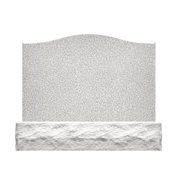 1201016 - Sanfter Gedenkstein mit floralem Gravuren und weichem, geschwungenem Design