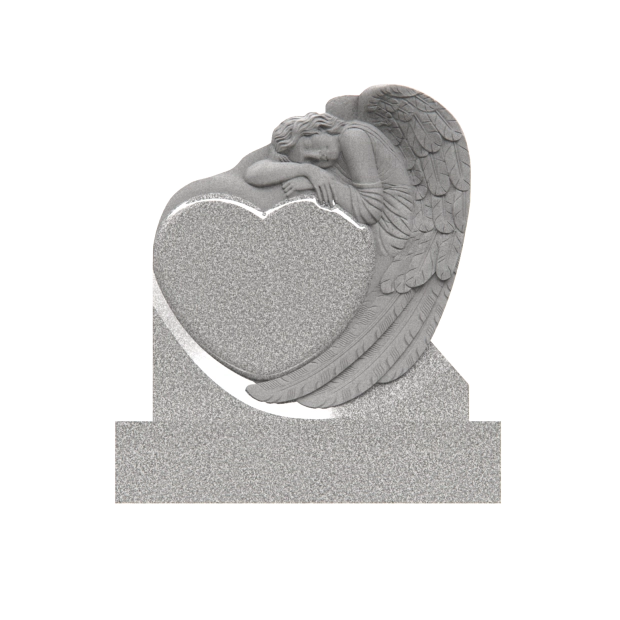 1201119 - Monumento de Corazón con Escultura de Ángel