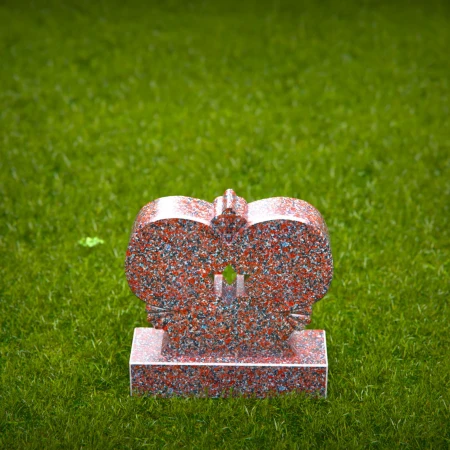 1404 - Heart-Shaped Memorial with Star of David - 6