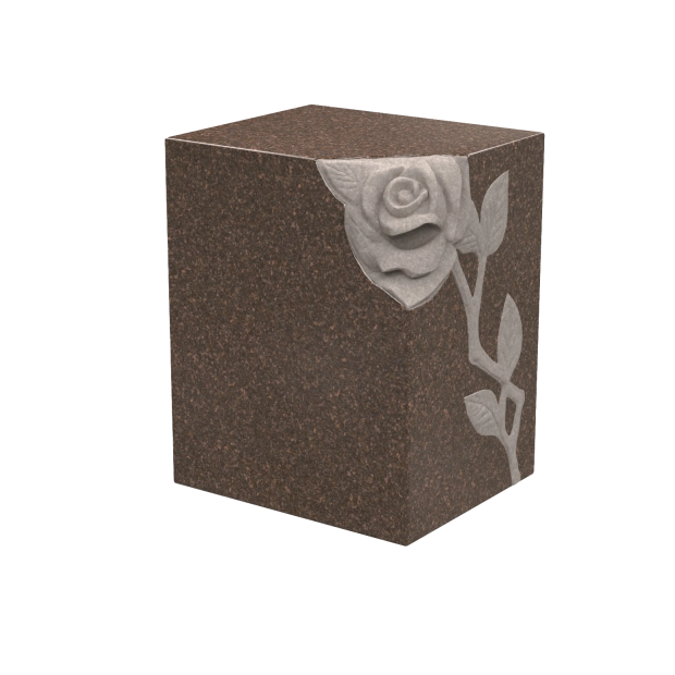 1808140 - Urna Conmemorativa Grabada con Rosa