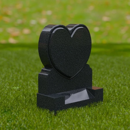 1692 - Heart-Shaped Memorial Headstone – A Symbol of Love and Everlasting Remembrance - 4