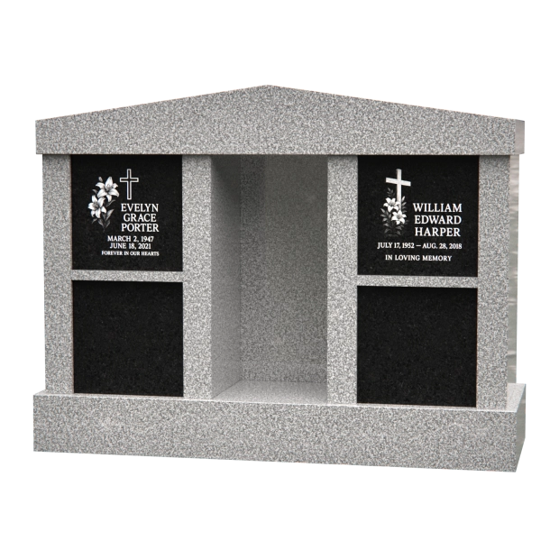 1701055 - Modern Columbarium Memorial With Sheltered Niche and Four Panels