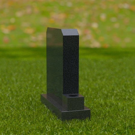 1689 - Traditional Memorial Headstone with a Built-in Vase – A Classic Tribute - 5