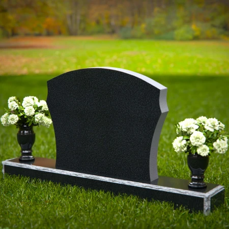 1352 - Elegant Granite Headstone – Timeless Memorial Design - 48