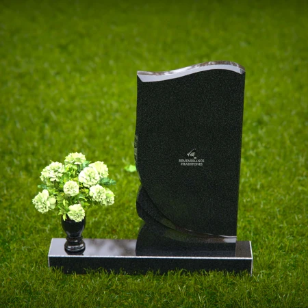 1407 - Elegant Modern Headstone with Unique Design for Lasting Memorial - 46