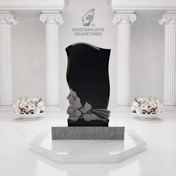 Premium Sculpted Rose Special Shape Memorial