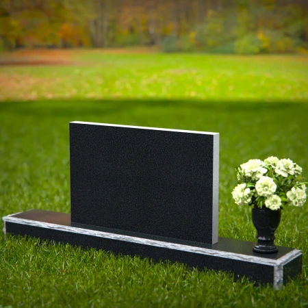 1357 - Modern Rectangular Granite Headstone – A Lasting Tribute - 16