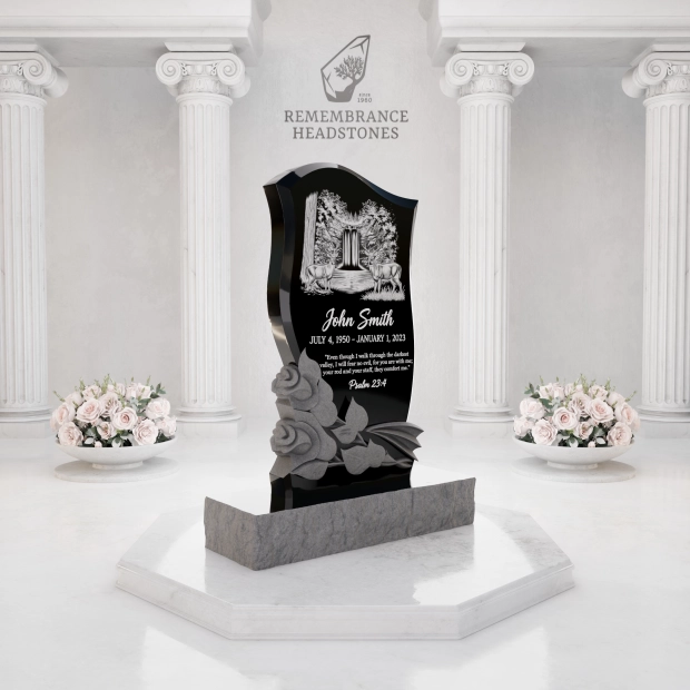 Premium Sculpted Rose Special Shape Memorial