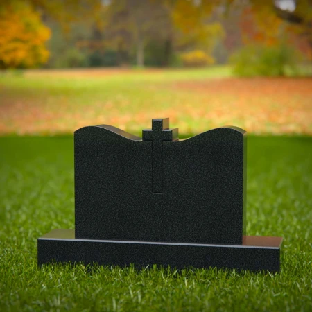 1393 - Christian Memorial Headstone with Cross