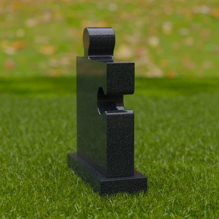 1695 - Unique Puzzle Piece Memorial Headstone - 3