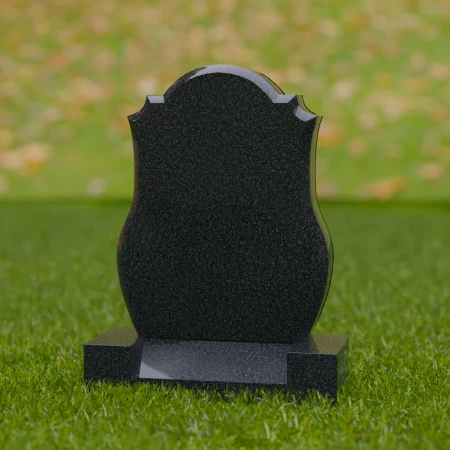 1704 - Shield-Shaped Memorial Headstone for a Timeless Tribute