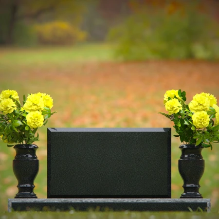 1247 - Classic Granite Headstone with Elegant Engraving