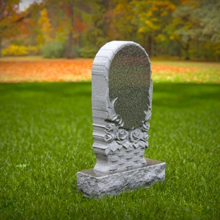 1541 - Basket of Roses Memorial Headstone - 1