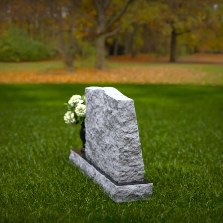 1347 - Rustic Elegance Granite Headstone - 46