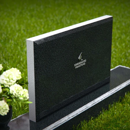 1357 - Modern Rectangular Granite Headstone – A Lasting Tribute - 33