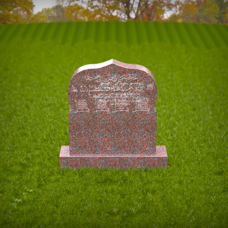 1417 - Islamic Gravestone with Arabic Inscription in a Tranquil Cemetery - 5