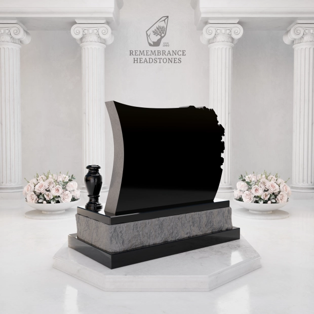 Premium Scroll Shape with Rose Column
