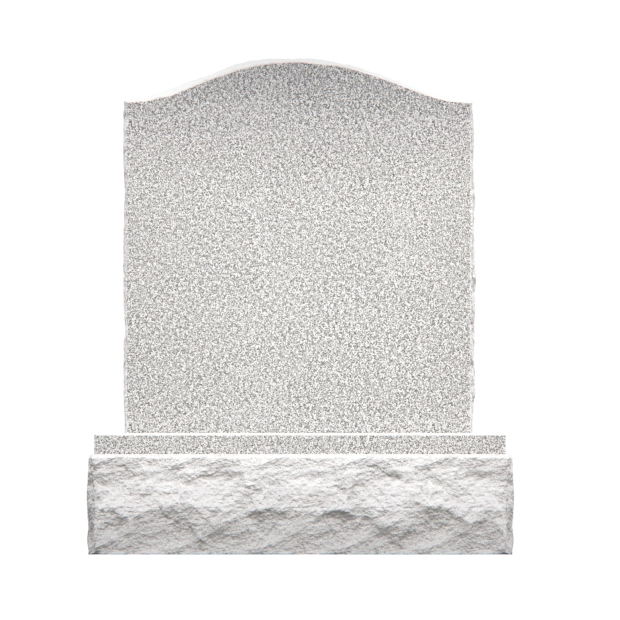 1201013 - Lápida Cristiana de Granito Vertical con Cruz, Rosario y Lirios