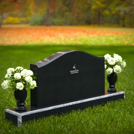 1349 - Elegant Granite Companion Headstone - 50