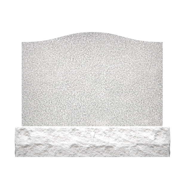 1201016 - Sanfter Gedenkstein mit floralem Gravuren und weichem, geschwungenem Design