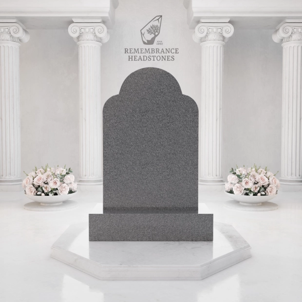 Luxury Angel Portrait Granite Headstone