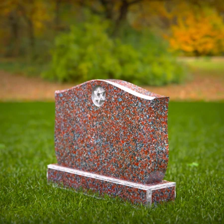 1385 - Jewish Memorial Headstone with Star of David - 1