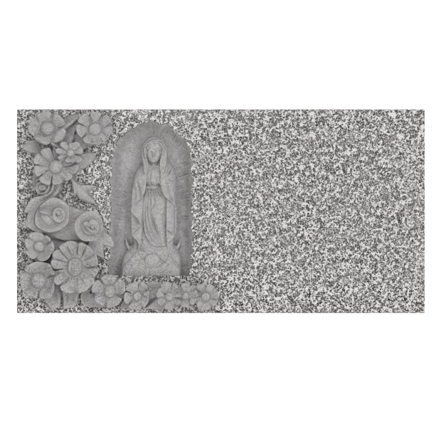 1102144 - Flache Markierung mit Jungfrau Maria und Rosen