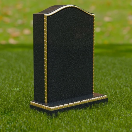 1700 - Classic Memorial Headstone with Elegant Border Detailing - 5