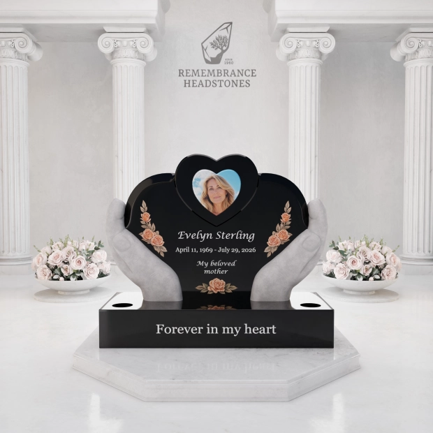 Luxury Heart in Caring Hands Memorial