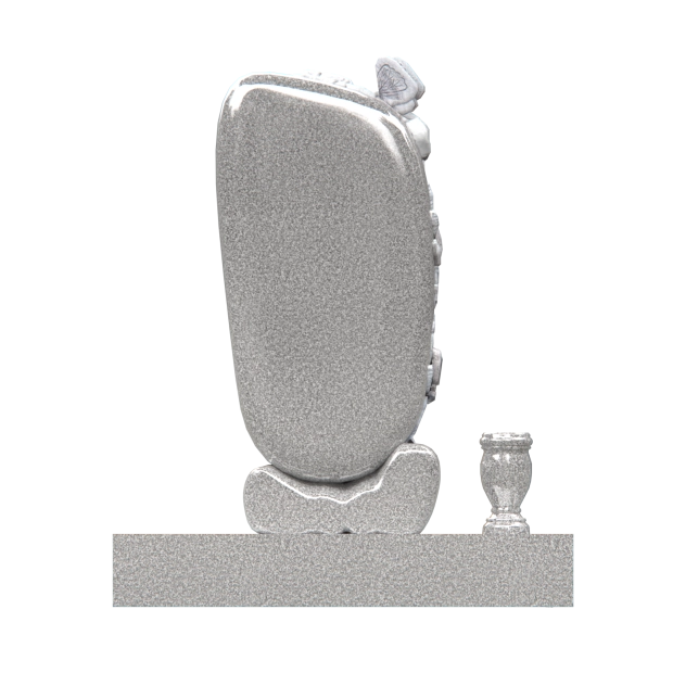 1201127 - Upright Monument with Carved Roses and Dove