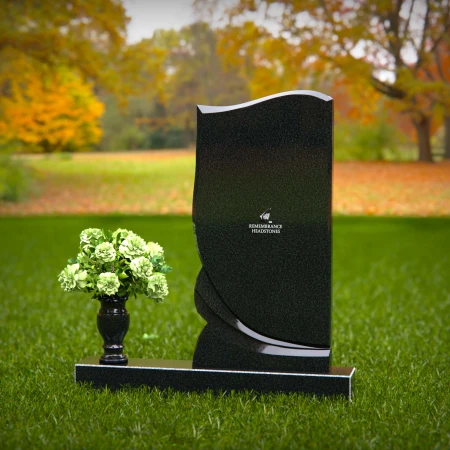 1407 - Elegant Modern Headstone with Unique Design for Lasting Memorial