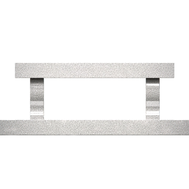 1501018 - Granite Companion Bench Memorial Wth Doves, Rings, and Cross