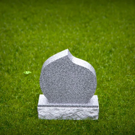 1751 - Elegant Teardrop Memorial Headstone – A Symbol of Love and Remembrance - 3