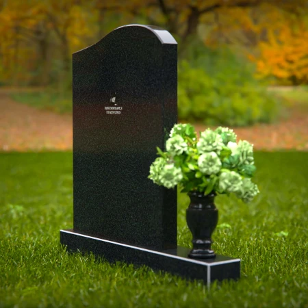 1328 - Timeless Upright Headstone with Rounded Top - 55