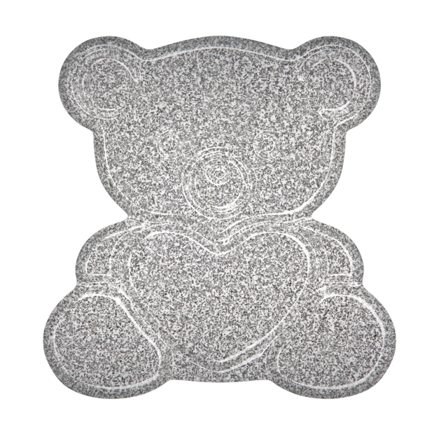 Luxury Teddy Bear Child Flat Memorial – Heart Emblem