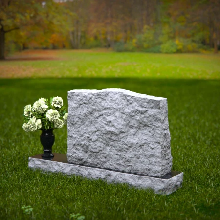 1347 - Rustic Elegance Granite Headstone - 42