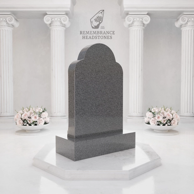 Luxury Angel Portrait Granite Headstone