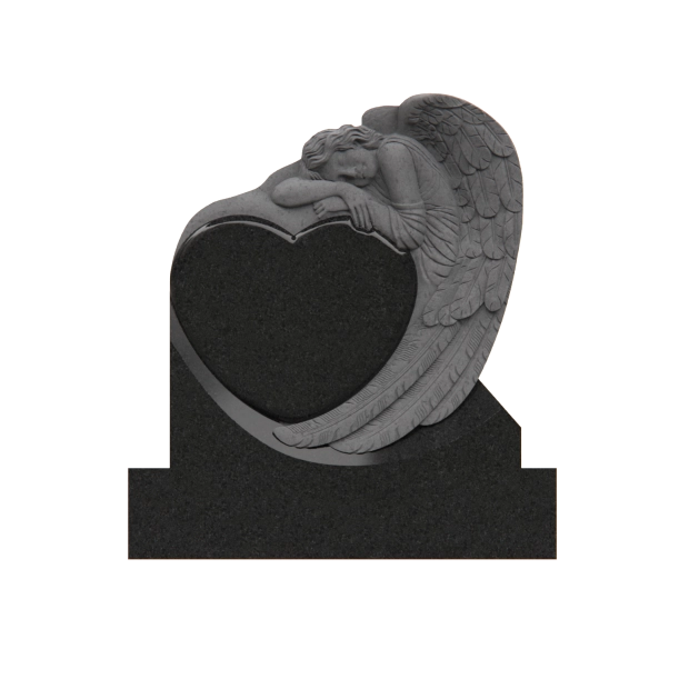 1201119 - Monumento de Corazón con Escultura de Ángel